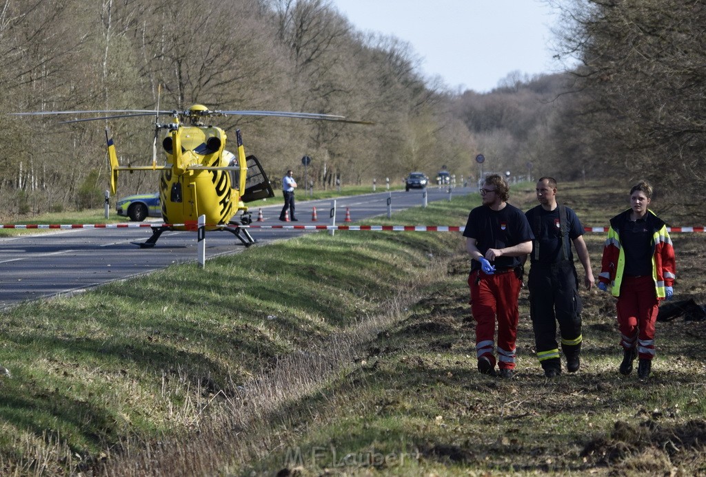 Schwerer VU Krad Fahrrad Koeln Porz Alte Koelnerstr P056.JPG - Miklos Laubert